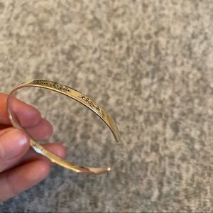 Sterling Silver bracelet quote cuff